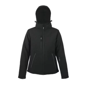 Chaqueta softshell mujer SOL’S ROCK WOMEN 46804 en Negro, frontal sin persona.