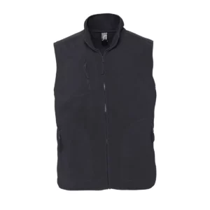 Chaleco polar unisex SOL’S NORWAY 51000 en Antracita, frontal sin persona.