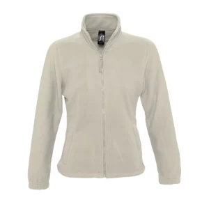 Chaqueta polar mujer SOL’S NORTH WOMEN 54500 en Cuerda, frontal sin persona.