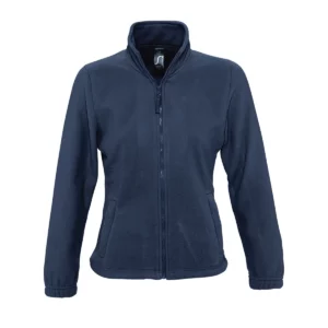 Chaqueta polar mujer SOL’S NORTH WOMEN 54500 en Azul marino, frontal sin persona.