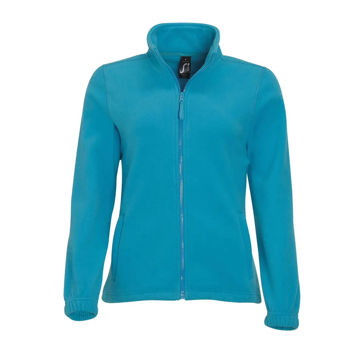 Chaqueta polar mujer SOL’S NORTH WOMEN 54500 12 Chaqueta polar mujer SOL’S NORTH WOMEN 54500 en Aqua, frontal sin persona.
