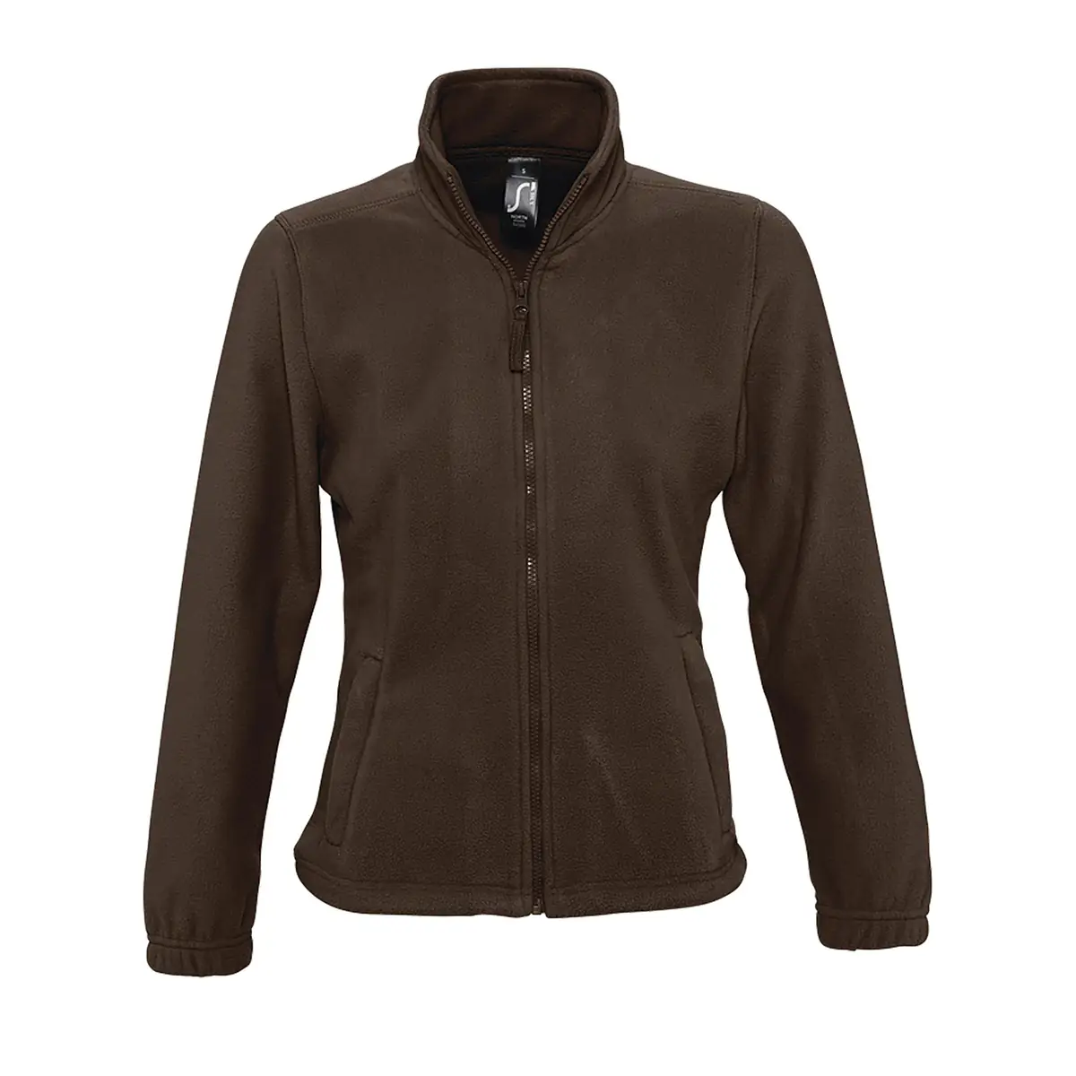 Chaqueta polar mujer SOL’S NORTH WOMEN 54500 5 Chaqueta polar mujer SOL’S NORTH WOMEN 54500 en Chocolate oscuro, frontal sin persona.