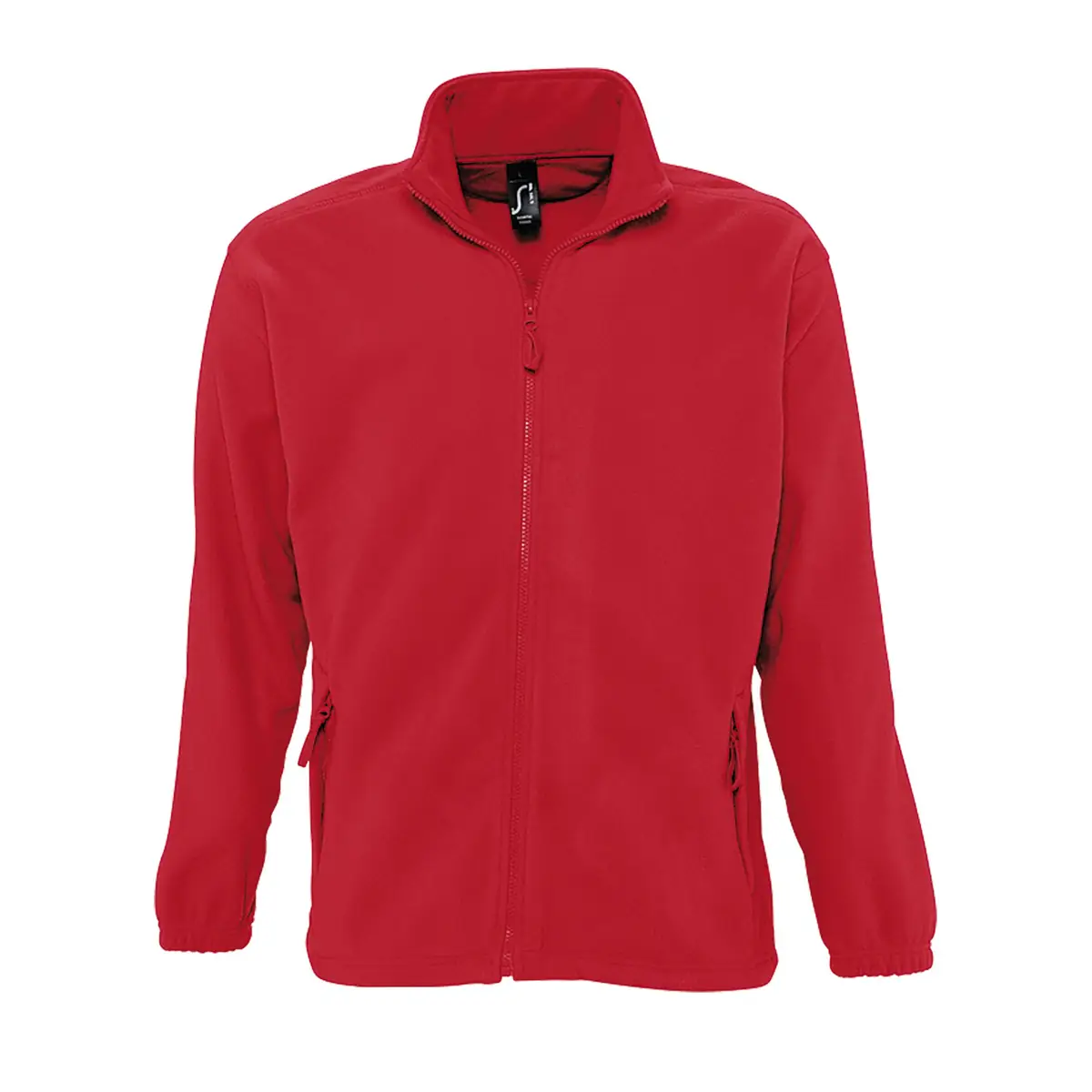 Chaqueta polar hombre SOL’S NORTH 55000 11 Chaqueta polar hombre SOL’S NORTH 55000 en Rojo, frontal sin persona.