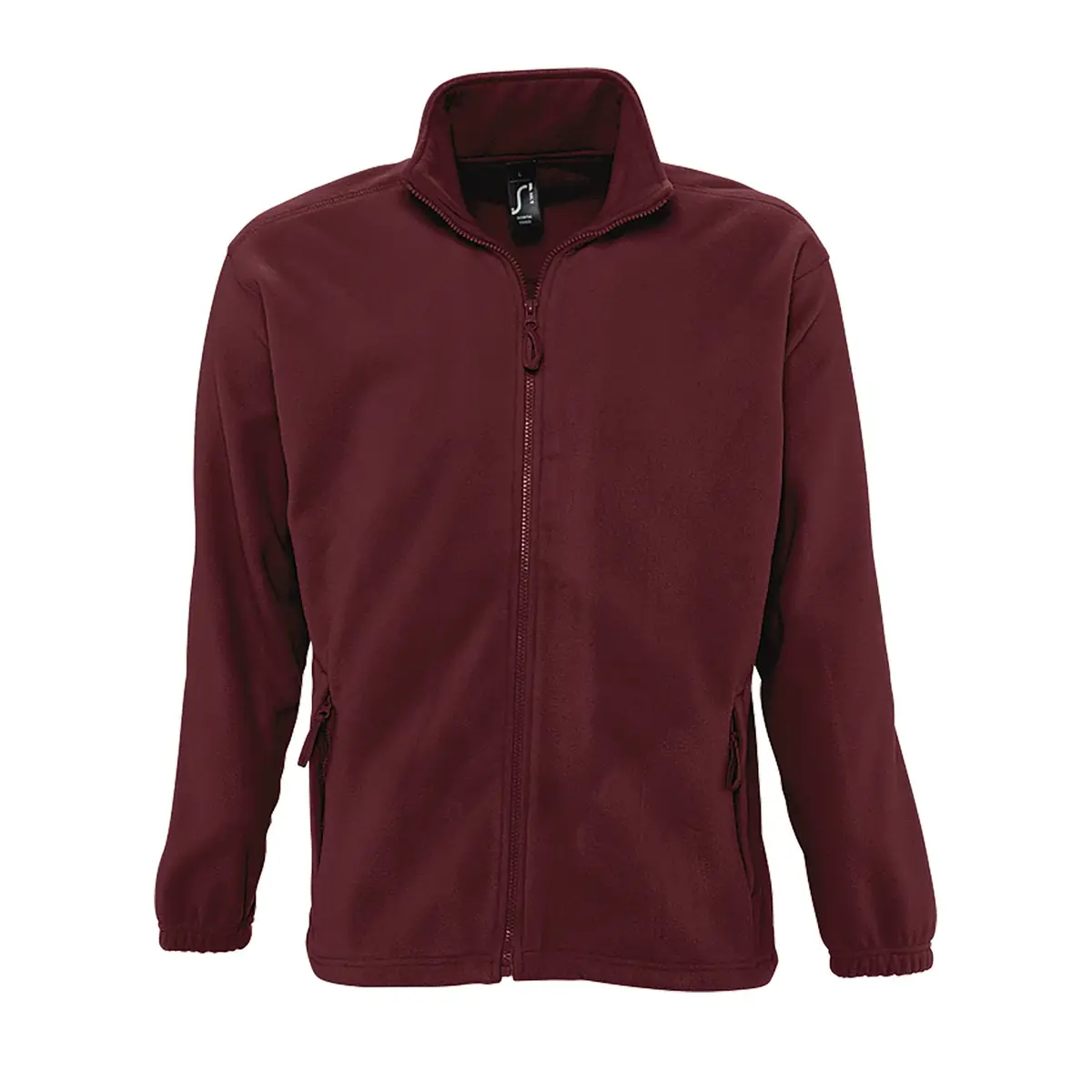 Chaqueta polar hombre SOL’S NORTH 55000 5 Chaqueta polar hombre SOL’S NORTH 55000 en Burdeos, frontal sin persona.