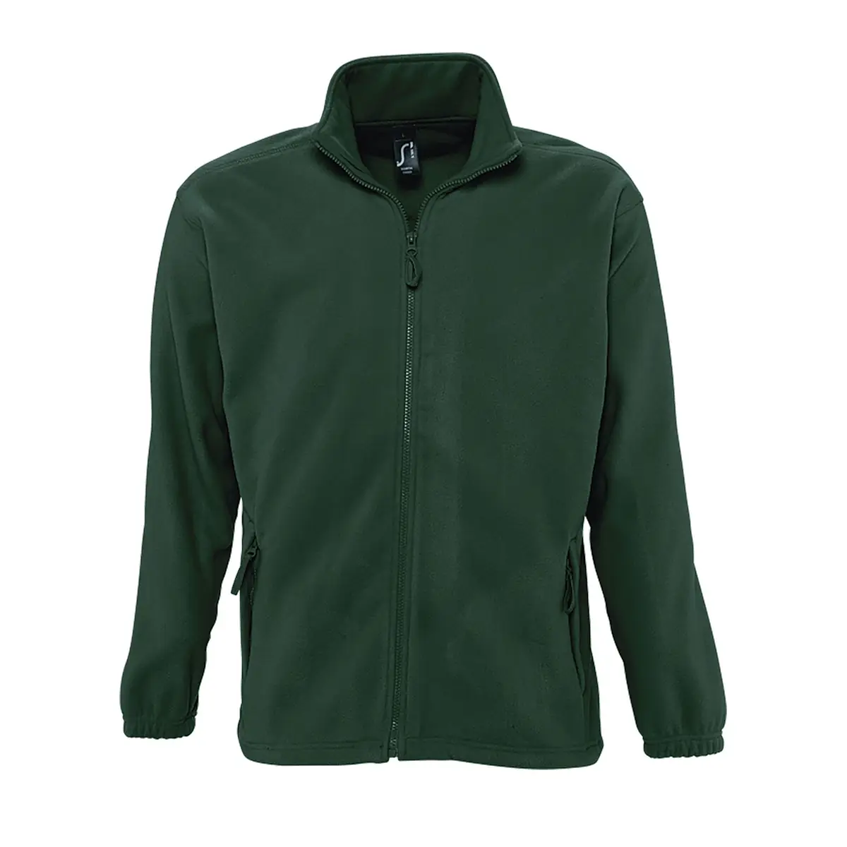 Chaqueta polar hombre SOL’S NORTH 55000 13 Chaqueta polar hombre SOL’S NORTH 55000 en Verde pino, frontal sin persona.
