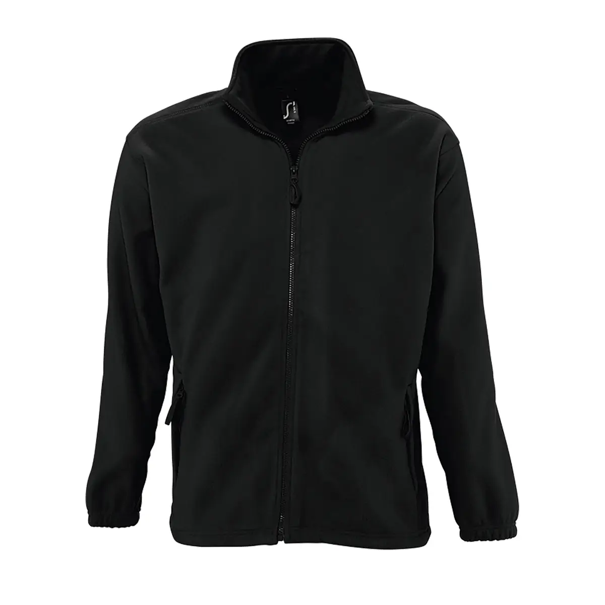 Chaqueta polar hombre SOL’S NORTH 55000 9 Chaqueta polar hombre SOL’S NORTH 55000 en Negro, frontal sin persona.