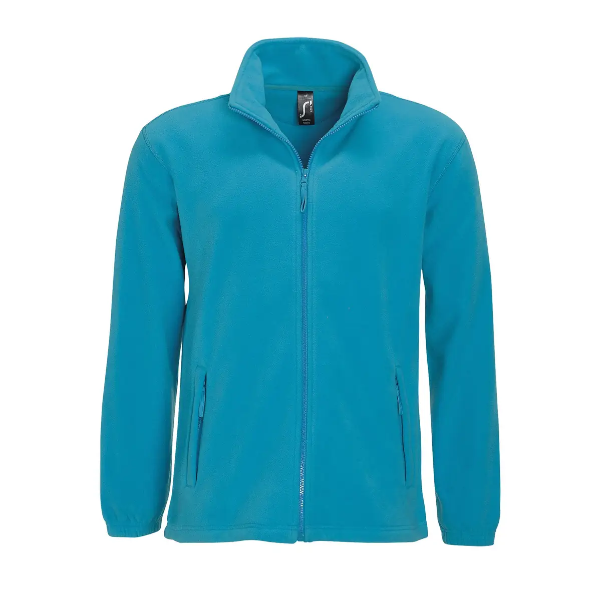 Chaqueta polar hombre SOL’S NORTH 55000 15 Chaqueta polar hombre SOL’S NORTH 55000 en Aqua, frontal sin persona.