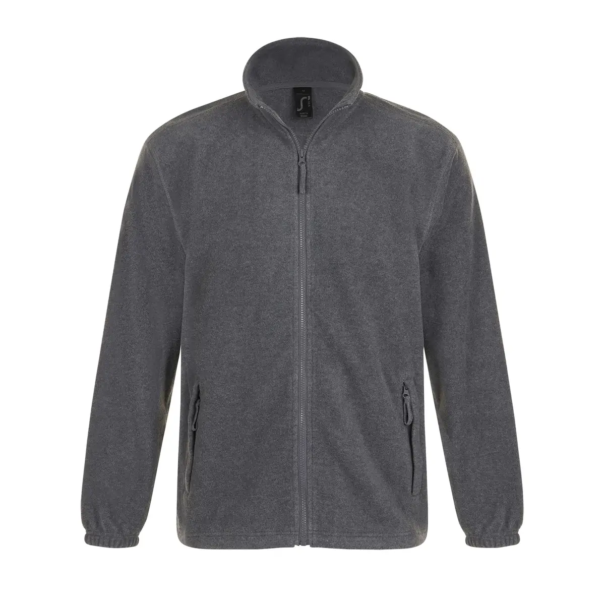 Chaqueta polar hombre SOL’S NORTH 55000 17 Chaqueta polar hombre SOL’S NORTH 55000 en Gris mezcla, frontal sin persona.