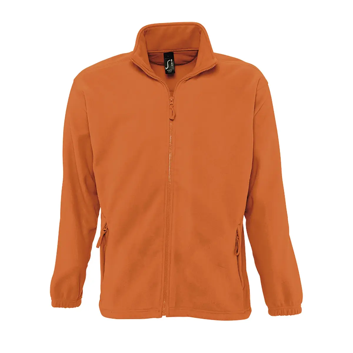 Chaqueta polar hombre SOL’S NORTH 55000 10 Chaqueta polar hombre SOL’S NORTH 55000 en Naranja, frontal sin persona.