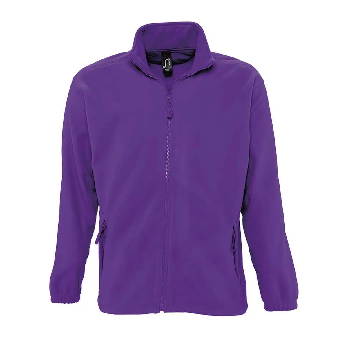 Chaqueta polar hombre SOL’S NORTH 55000 14 Chaqueta polar hombre SOL’S NORTH 55000 en Morado oscuro, frontal sin persona.