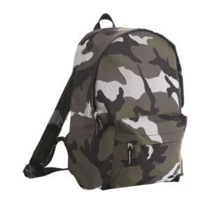 Mochila SOL’S RIDER 70100 en Camo, vista de tres cuartos.