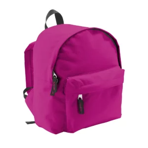 Mochila infantil SOL’S RIDER KIDS 70101 en Fucsia, vista de tres cuartos.