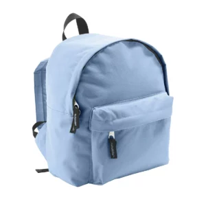Mochila infantil SOL’S RIDER KIDS 70101 en Azul cielo, vista de tres cuartos.