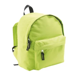 Mochila infantil SOL’S RIDER KIDS 70101 en Verde manzana, vista de tres cuartos.