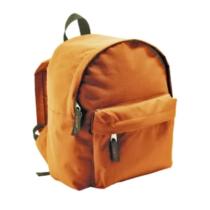 Mochila infantil SOL’S RIDER KIDS 70101 en Naranja, vista de tres cuartos.