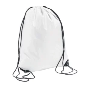 Mochila de cordones SOL’S URBAN 70600 en Blanco, tres cuartos.