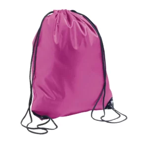 Mochila de cordones SOL’S URBAN 70600 en Rosa flash, tres cuartos.
