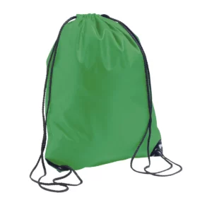 Mochila de cordones SOL’S URBAN 70600 en Verde pradera, tres cuartos.