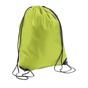 Mochila de cordones SOL’S URBAN 70600 en Verde manzana, tres cuartos.