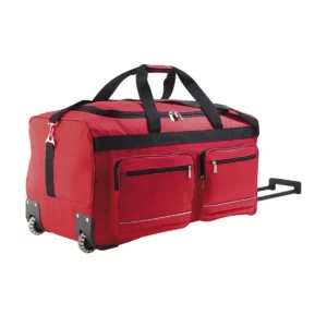 Bolsa de viaje con ruedas SOL’S VOYAGER 71000 en Rojo, vista de tres cuartos.