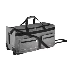 Bolsa de viaje con ruedas SOL’S VOYAGER 71000 en Gris mezcla, vista de tres cuartos.