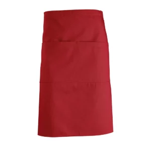 Delantal medio unisex SOL’S GREENWICH 88020 en Rojo, frontal sin persona.
