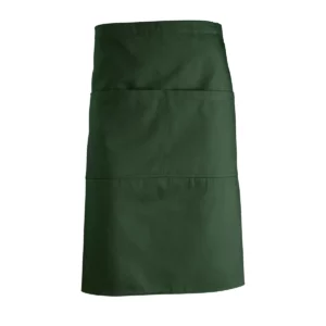 Delantal medio unisex SOL’S GREENWICH 88020 en Verde botella, frontal sin persona.