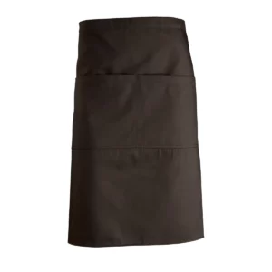 Delantal medio unisex SOL’S GREENWICH 88020 en Chocolate, frontal sin persona.