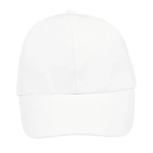 Gorra unisex SOL’S BUFFALO 88100 en Blanco, frontal sin persona.