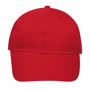 Gorra unisex SOL’S BUFFALO 88100 en Rojo, frontal sin persona.