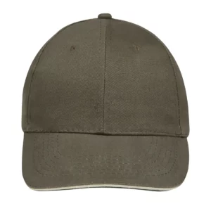 Gorra unisex SOL’S BUFFALO 88100 en Army/Beige, frontal sin persona.