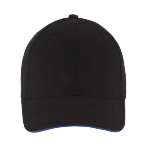 Gorra unisex SOL’S BUFFALO 88100 en Negro/Real, frontal sin persona.