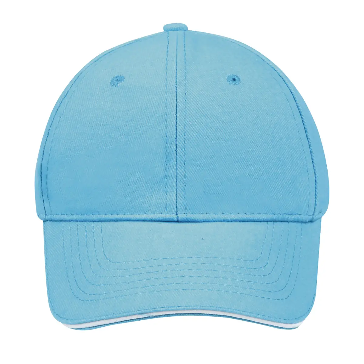 Gorra unisex SOL’S BUFFALO 88100 20 Gorra unisex SOL’S BUFFALO 88100 en Turquesa/Blanco, frontal sin persona.