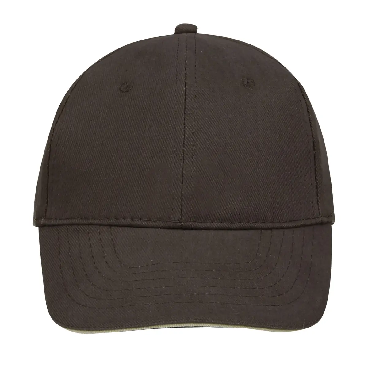 Gorra unisex SOL’S BUFFALO 88100 7 Gorra unisex SOL’S BUFFALO 88100 en Chocolate/Beige, frontal sin persona.