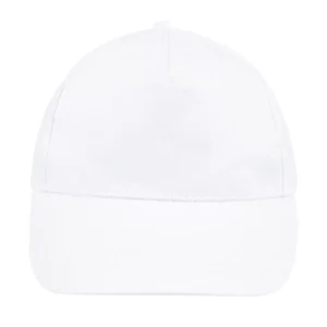 Gorra unisex SOL’S SUNNY 88110 en Blanco, frontal sin persona.
