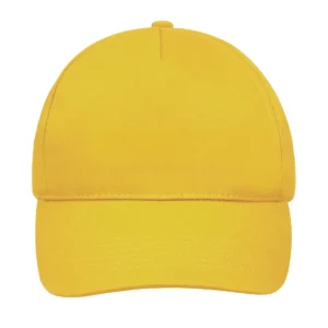 Gorra unisex SOL’S SUNNY 88110 en Amarillo, frontal sin persona.