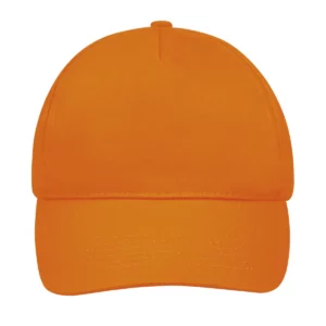 Gorra unisex SOL’S SUNNY 88110 en Naranja, frontal sin persona.