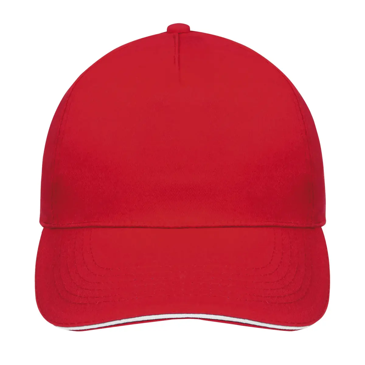 Gorra unisex SOL’S SUNNY 88110 15 Gorra unisex SOL’S SUNNY 88110 en Rojo/Blanco, frontal sin persona.