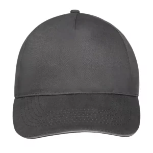 Gorra unisex SOL’S SUNNY 88110 en Gris oscuro/Gris claro, frontal sin persona.