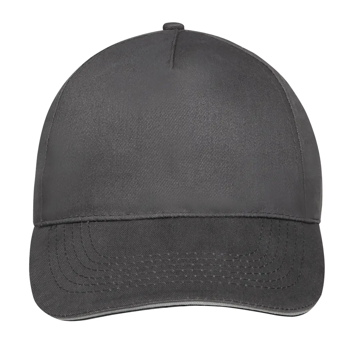 Gorra unisex SOL’S SUNNY 88110 10 Gorra unisex SOL’S SUNNY 88110 en Gris oscuro/Gris claro, frontal sin persona.