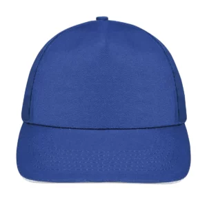 Gorra unisex SOL’S SUNNY 88110 en Azul royal/Blanco, frontal sin persona.