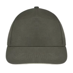 Gorra unisex SOL’S SUNNY 88110 en Army/Beige, frontal sin persona.