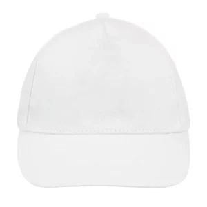 Gorra unisex SOL’S BUZZ 88119 en Blanco, frontal sin persona.