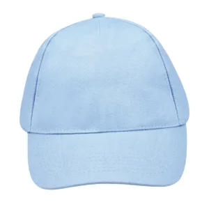 Gorra unisex SOL’S BUZZ 88119 en Azul cielo, frontal sin persona.