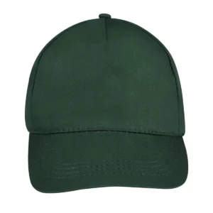Gorra unisex SOL’S BUZZ 88119 en Verde bosque, frontal sin persona.