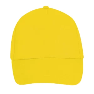 Gorra unisex SOL’S BUZZ 88119 en Amarillo, frontal sin persona.