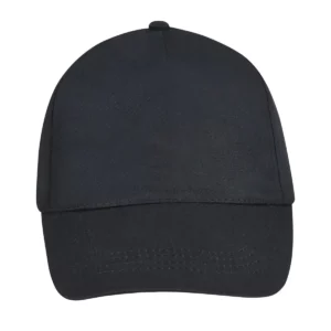 Gorra unisex SOL’S BUZZ 88119 en Negro, frontal sin persona.