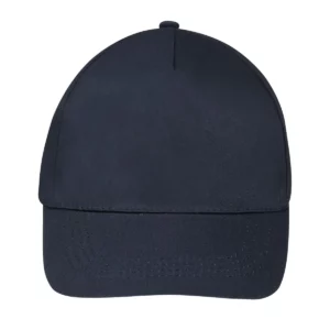 Gorra unisex SOL’S BUZZ 88119 en French marino, frontal sin persona.
