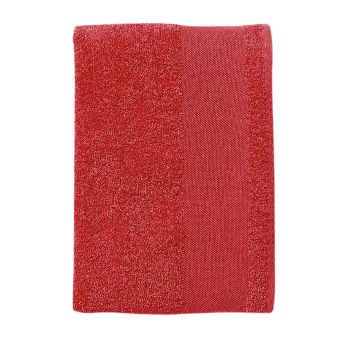 Toalla de mano SOL’S ISLAND 50 89000 8 Toalla de mano SOL’S ISLAND 50 89000 en Rojo, vista frontal de la toalla doblada.