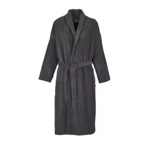 Albornoz unisex SOL’S PALACE 89100 en Gris oscuro, frontal sin persona.